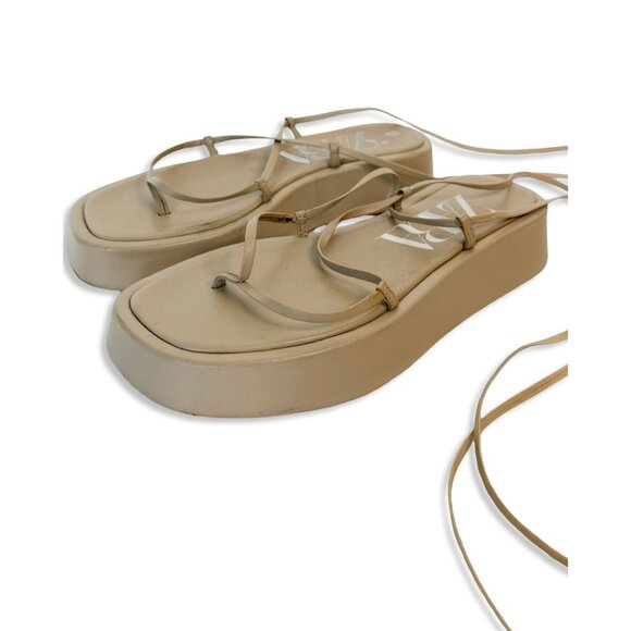 Zara platform wrap sandals - 7 - Picture 2 of 4